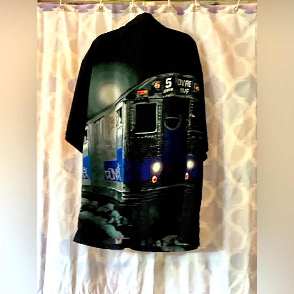 K.A.D. XXL super cool excellent used condition subway design, aloha style shirt